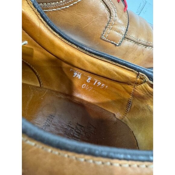 Allen Edmonds Wilbert Mens Leather Derby Shoes Size 9.5 With Red Laces - Picture 7 of 7